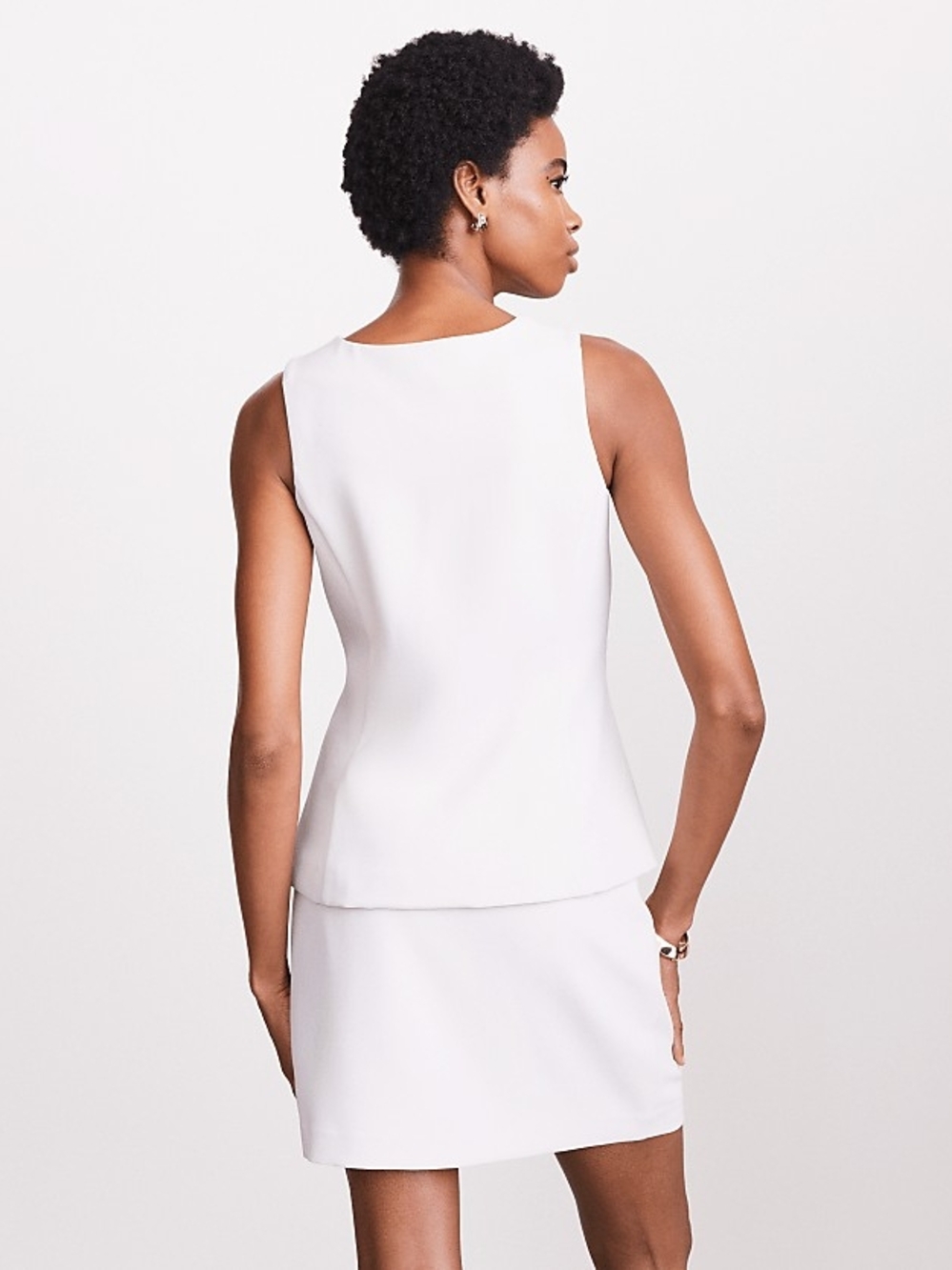 LOFT | Versa Crepe Drape Tank Pocket Vest LP - Picture 4 of 10